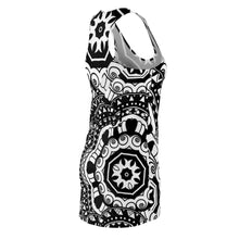 Carica l'immagine nel visualizzatore di Gallery, Dress with summer art print designed by Laila Lago & C. by Iannilli Antonella