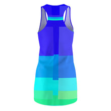 Carica l'immagine nel visualizzatore di Gallery, Dress with summer art print designed by Laila Lago & C. by Iannilli Antonella