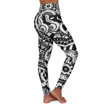 Load image into Gallery viewer, High Waisted Yoga Leggings with Art Print Laila Lago & C. by Iannilli Antonella
