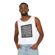 Carica l'immagine nel visualizzatore di Gallery, Abstract Monochrome Square Tank — Geometric Black &amp; White Art
