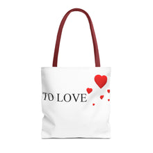 Load image into Gallery viewer, Graphic Tote Bag – "RED COLOR" Cosmetic Makeup Print
