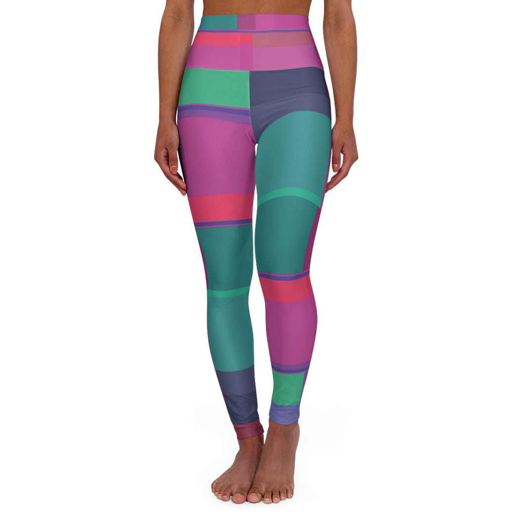 Leggings linea-Arcani maggiori verde rosa-
