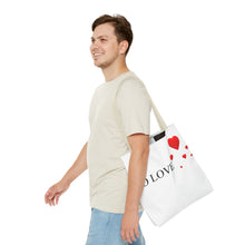Load image into Gallery viewer, Graphic Tote Bag – "RED COLOR" Cosmetic Makeup Print
