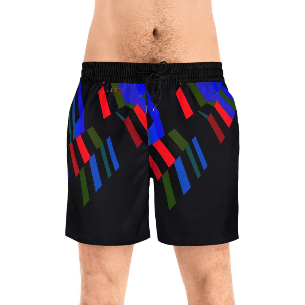 Men's Mid-Length Swim Shorts (AOP) Laila Lago & C. by I.A.