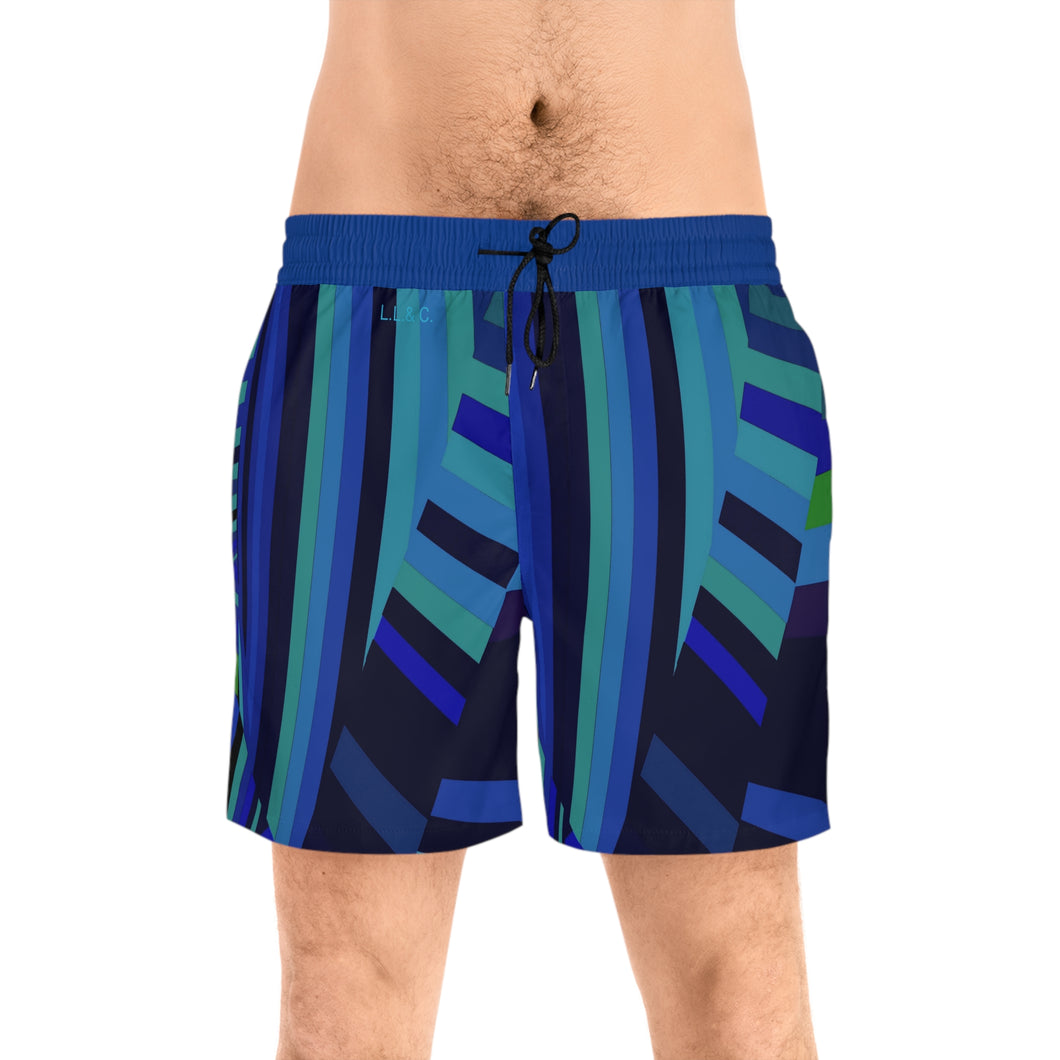 Men's Mid-Length Swim Shorts (AOP) Laila Lago & C. by I.A.