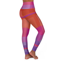 Carica l&#39;immagine nel visualizzatore di Gallery, Leggings linea-Arancio viola verde-
