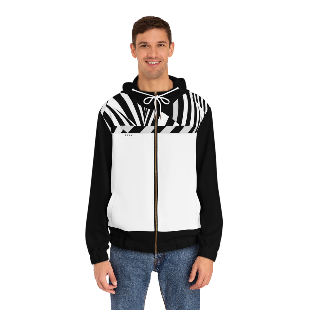 Men's Full-Zip Hoodie (AOP)  Laila Lago & C. by Iannilli Antonella
