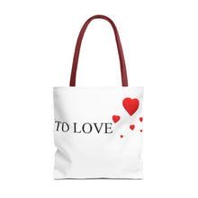 Load image into Gallery viewer, Graphic Tote Bag – "RED COLOR" Cosmetic Makeup Print
