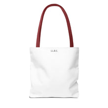 Load image into Gallery viewer, Graphic Tote Bag – "RED COLOR" Cosmetic Makeup Print
