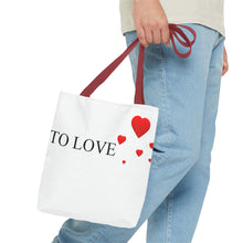 Load image into Gallery viewer, Graphic Tote Bag – "RED COLOR" Cosmetic Makeup Print
