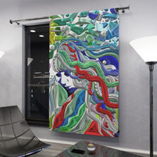 Carica l&#39;immagine nel visualizzatore di Gallery, Tenda elegante con stampa artistica linea -Mistery-
