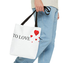 Load image into Gallery viewer, Graphic Tote Bag – "RED COLOR" Cosmetic Makeup Print
