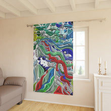 Carica l&#39;immagine nel visualizzatore di Gallery, Tenda elegante con stampa artistica linea -Mistery-
