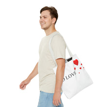 Load image into Gallery viewer, Graphic Tote Bag – "RED COLOR" Cosmetic Makeup Print
