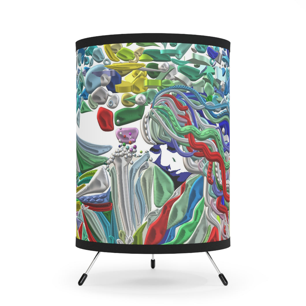 Lampada con stampa artistica linea -MIstery-