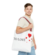 Load image into Gallery viewer, Graphic Tote Bag – "RED COLOR" Cosmetic Makeup Print
