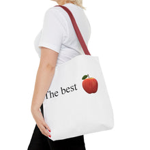 Load image into Gallery viewer, Graphic Tote Bag – "RED COLOR" Cosmetic Makeup Print
