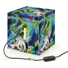 Load image into Gallery viewer, Lampada a forma di cubo con stampa artistica linea-IL FIUME DI GALATEA-

