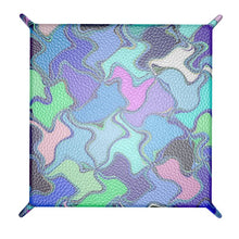 Carica l&#39;immagine nel visualizzatore di Gallery, Svuota tasche in pelle con stampa artistica linea MOSAICO
