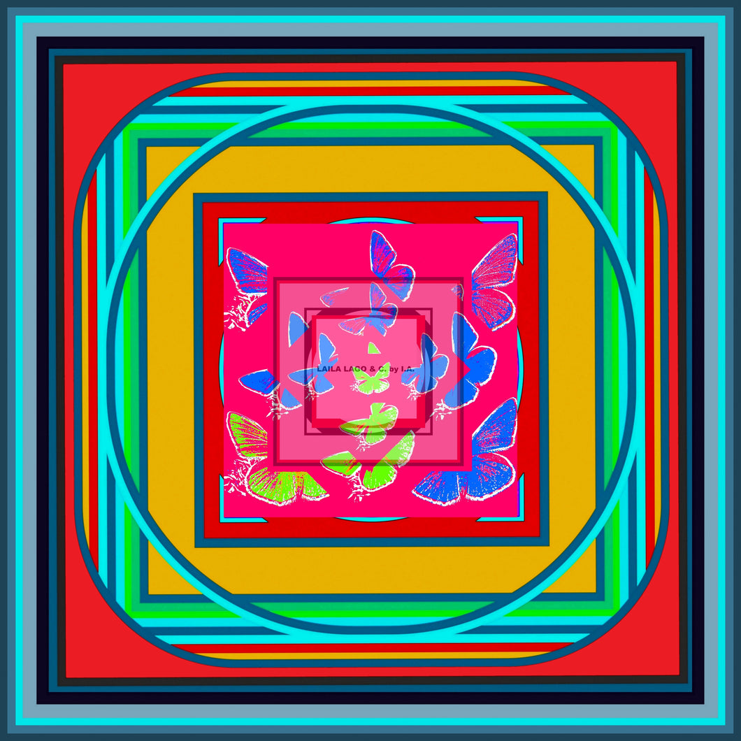 Foulard in seta  linea Contrasti