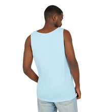 Load image into Gallery viewer, Abstract Black &amp; White Tropical Tank Top — Striped Palm Graphic
