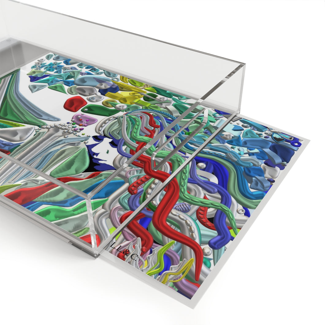 Vassoio da portata linea -Mistery-con stampa artistica