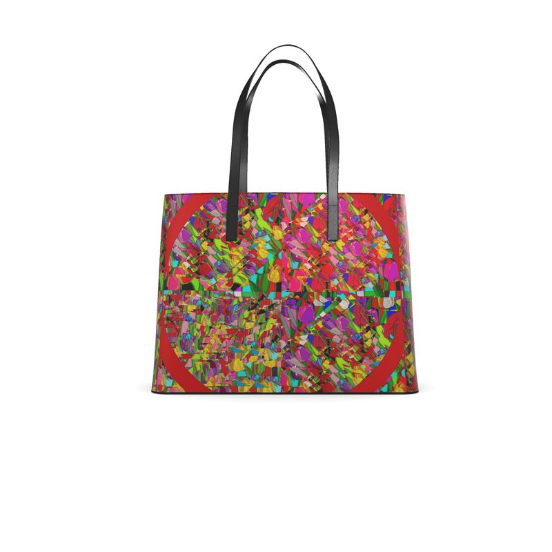 Borsa Tote in pelle a spalla linea Tulips