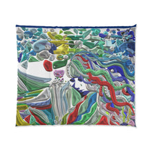 Carica l&#39;immagine nel visualizzatore di Gallery, Coperta con stampa artistica linea -Mistery-
