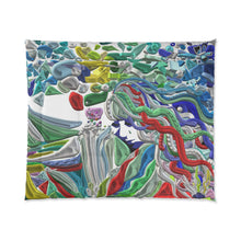 Load image into Gallery viewer, Coperta con stampa artistica linea -Mistery-
