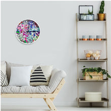 Carica l&#39;immagine nel visualizzatore di Gallery, Orologio da parete linea I fiori
