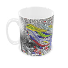 Carica l&#39;immagine nel visualizzatore di Gallery, Tazza con stampa artistica linea -IL VENTO IL SOLE-
