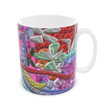 Carica l&#39;immagine nel visualizzatore di Gallery, Tazza con stampa artistica linea -Vita sottomarina-
