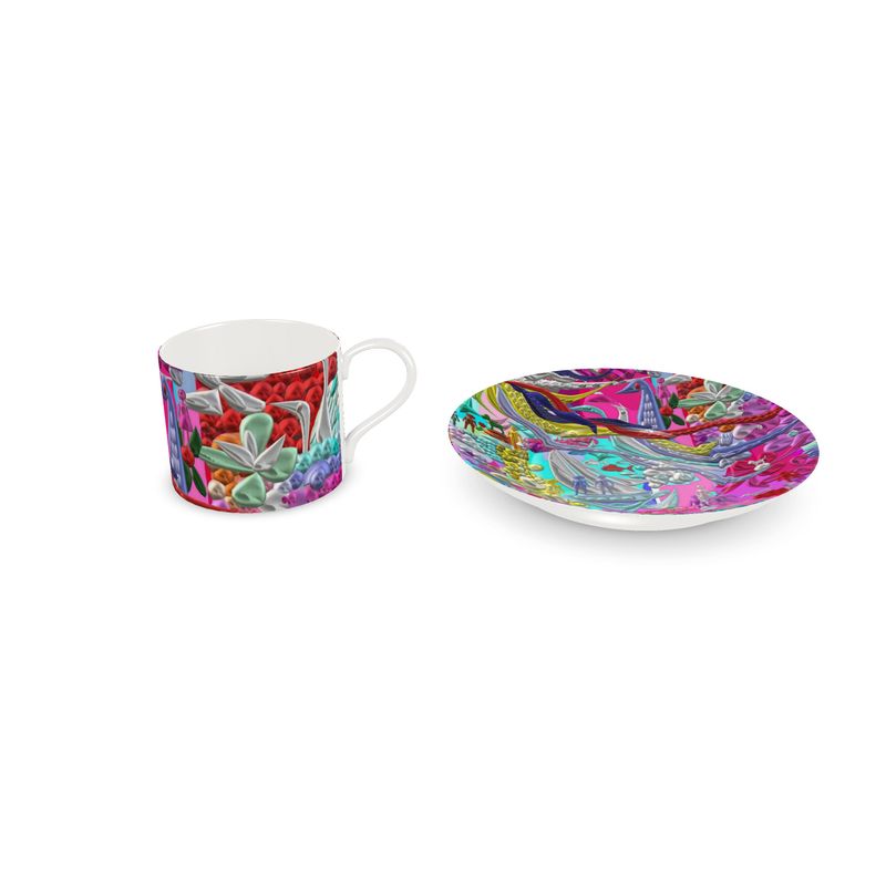 Tazza con stampa artistica linea-Vita sottomoranina-