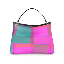 Carica l&#39;immagine nel visualizzatore di Gallery, Borsa in pelle linea-Arcani Maggiori verde rosa-
