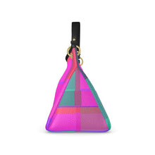 Carica l&#39;immagine nel visualizzatore di Gallery, Borsa in pelle linea-Arcani Maggiori verde rosa-
