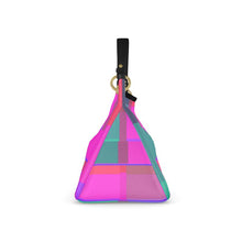 Carica l&#39;immagine nel visualizzatore di Gallery, Borsa in pelle linea-Arcani Maggiori verde rosa-
