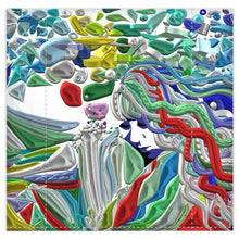 Carica l&#39;immagine nel visualizzatore di Gallery, Copripiumino con stampa artistica linea-Mistery-
