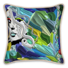 Carica l'immagine nel visualizzatore di Gallery, Cuscino seta Linea-IL FIUME DI GALATEA-
