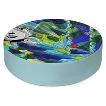 Carica l'immagine nel visualizzatore di Gallery, Cuscino pavimento rotondo personalizzato linea-IL FIUME DI GALATEA-
