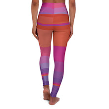 Carica l&#39;immagine nel visualizzatore di Gallery, Leggings linea-Arancio viola verde-

