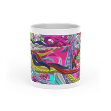 Carica l&#39;immagine nel visualizzatore di Gallery, Tazza con stampa artistiva linea -Vita sottomarina-
