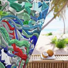 Carica l&#39;immagine nel visualizzatore di Gallery, Tenda elegante con stampa artistica linea -Mistery-
