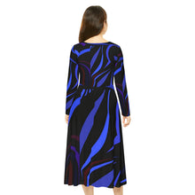 Load image into Gallery viewer, Women&#39;s Long Sleeve Dance Dress (AOP) Laila Lago &amp; C. by I.A.
