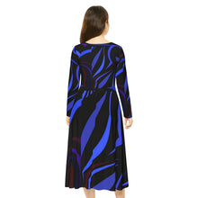 Carica l&#39;immagine nel visualizzatore di Gallery, Women&#39;s Long Sleeve Dance Dress (AOP) Laila Lago &amp; C. by I.A.
