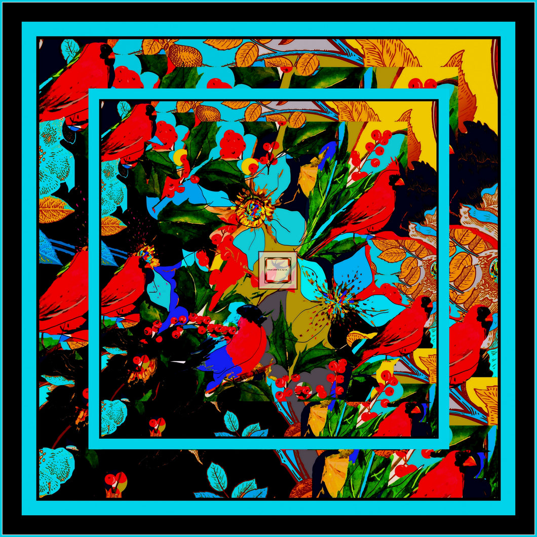 Foulard in seta linea I fiori