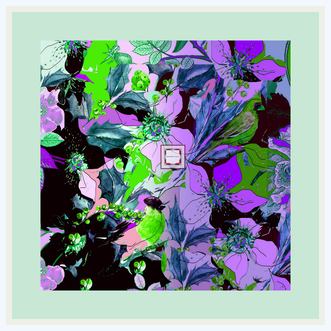 Foulard in seta linea I fiori