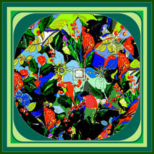 Carica l&#39;immagine nel visualizzatore di Gallery, Foulard in seta linea I fiori
