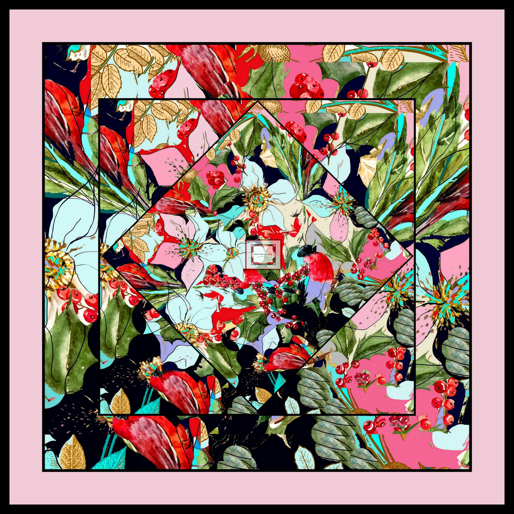 Foulard artistici in seta linea I fiori