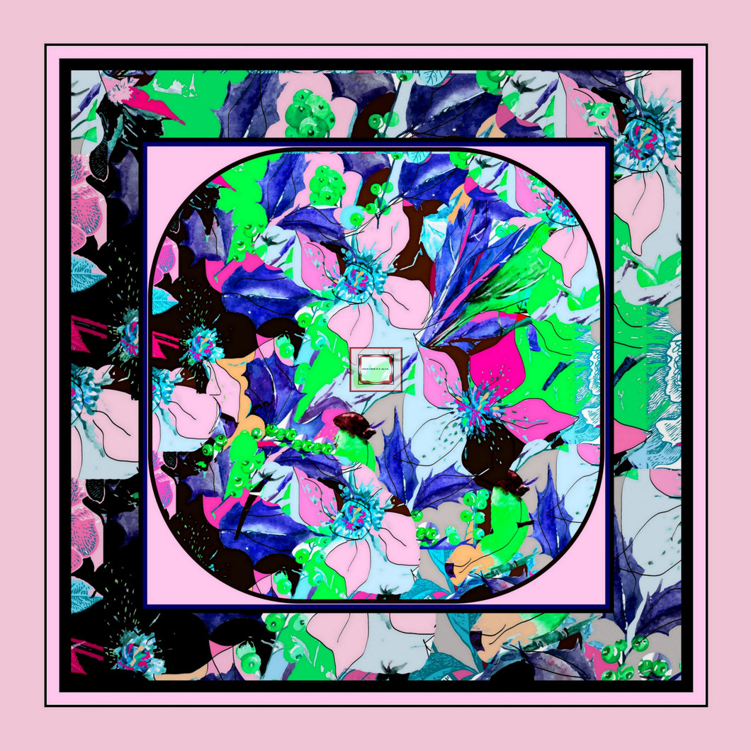 Foulard in seta linea I fiori
