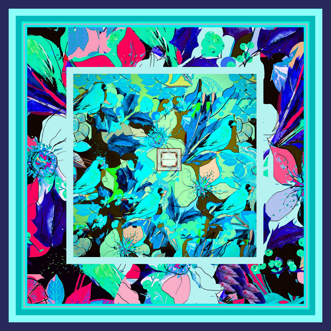 Foulard in seta linea I fiori